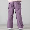 thumbnail image 4 of Coerni Boys Parachute Cargo Pants Lightweight Quick Dry Wide Leg Pants Casual Trousers Teen Spring Fall Outdoor Wear Baggy Hiking Pants, 4 of 6