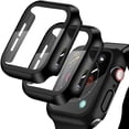 thumbnail image 2 of Vidrio + cubierta para Apple Watch case 7/6/SE/5/4/3/2/1 iWatch 42mm 38mm vidrio templado parachoques para apple watch 44mm 40mm 45mm 41mm Tan Jianjun unisex, 2 of 2