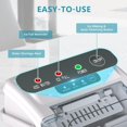thumbnail image 4 of EUHOMY Countertop Ice Maker Machine with Handle, 26lbs Per Day, 9 Ice Cubes Ready in 6 Mins, Auto-Cleaning Portable Ice Maker with Basket and Scoop, for Home/Kitchen/Camping/RV (White), 4 of 8