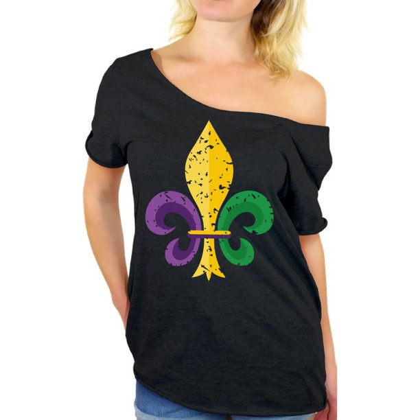 Awkward Styles - Mardi Gras Carnival Off Shoulder Shirt for Women New ...