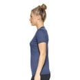 thumbnail image 2 of Expert Brand USA-Made Women's Athletic Heather V-Neck T-Shirt, Dark Heather Navy, Medium, 2 of 5
