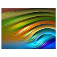 thumbnail image 2 of Colorful Fractal Water Ripples - Abstract Canvas Art Print, 2 of 3