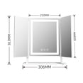 thumbnail image 3 of Impressions Vanity Luxury Trifold LED Tri Tone Makeup Mirror with Stand and 360 Degree Tilt (White), 3 of 7