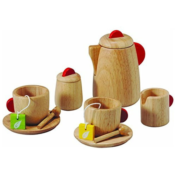 Plan Toy Tea Set(Solid Wood Version) - Walmart.com 