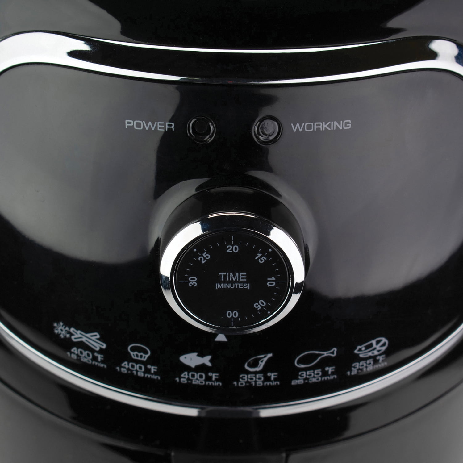 Brentwood 2-Qt. 1,200-Watt Electric Air Fryer with Timer and Temperature Control (Black), AF-202BKPT