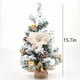thumbnail image 3 of Mini árboles de Navidad con agujas flocadas, decoración con bayas y flores, árboles decorados con luces LED, decoración artificial para mesa de cocina, árbol de Navidad artificial, agujas, 3 of 6