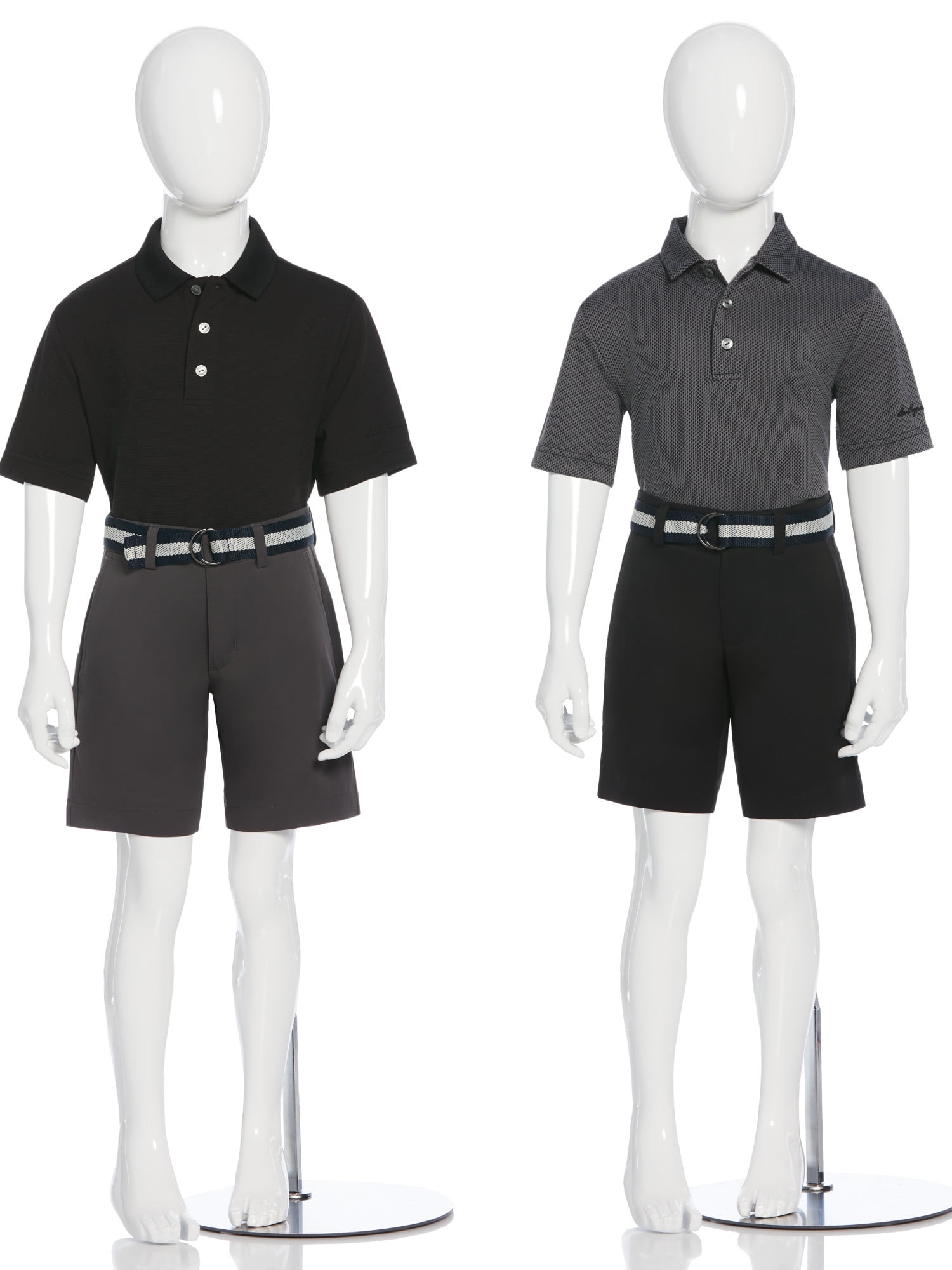 Ben Hogan Performance Little Boys and Big Boys Short Sleeve Golf Polo Shirt, 2-Pack, Sizes 4-20