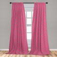 thumbnail image 4 of Ambesonne Valentines Day Curtains, Hearts Minimalist, Pair of 28"x63", Pastel Pink Sea Blue, 4 of 4