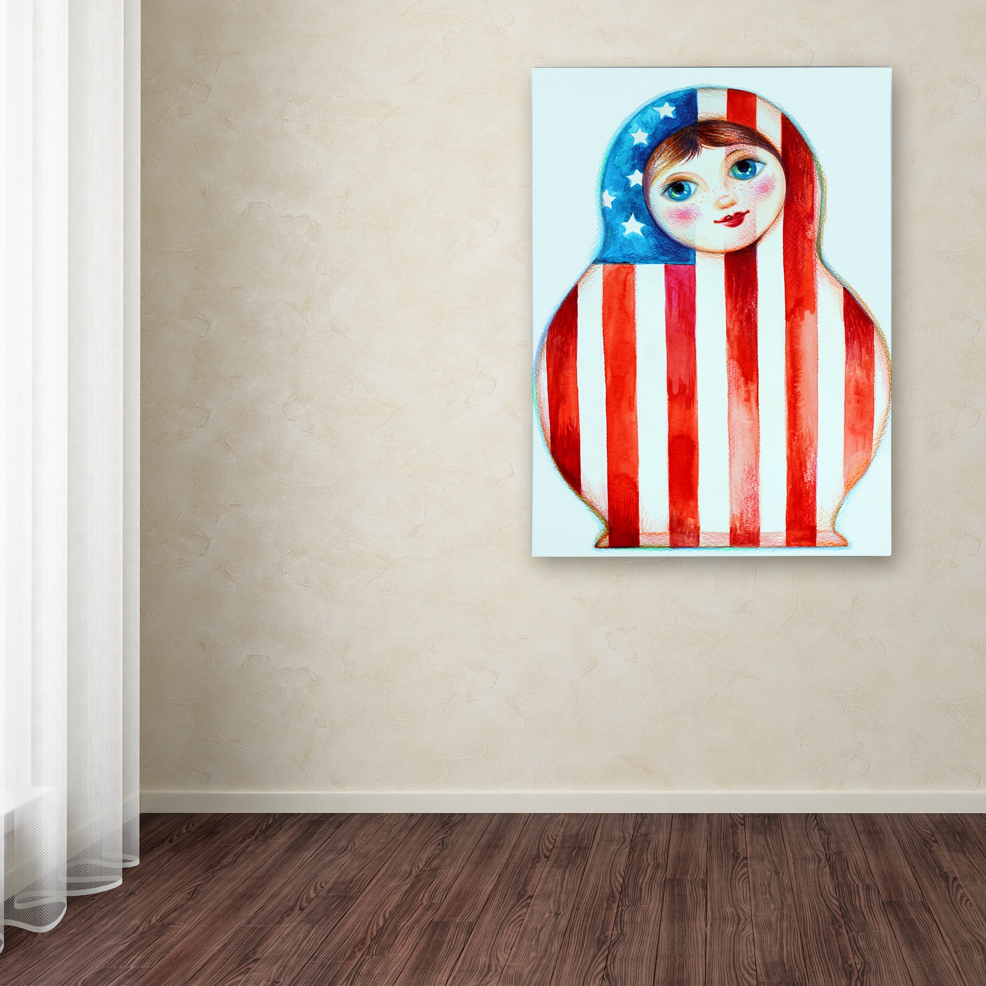 Trademark Fine Art 'Russian Doll' Canvas Art by Oxana Ziaka