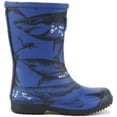 thumbnail image 2 of Joules JNR Roll Up Kid's Shark Print Wellington Boots In Blue Size 10, 2 of 6