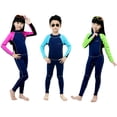 thumbnail image 4 of Traje de baño para niños Traje de baño de una pieza de manga larga cálido y grueso a prueba de frío para niños y niñas Traje de baño de buceo con aislamiento térmico de otoño e invierno, 4 of 5