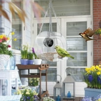 Smart Bird Feeder with 1080P HD Camera & Night Vision, WiFi Hotspot for Remote Viewing, 170° Wide Angle, Rechargeable Battery