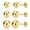 Golden, variant on Rose Gold over 925 Silver High Polish Smooth Round Ball Stud Earring 3-Size Set - 6mm, 7mm, 8mm