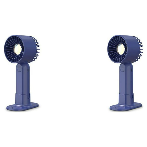 Ventilador de mano Yuarrent Enfriador portátil recargable ajustable personal Azul