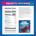 thumbnail image 2 of Pure Protein Bars, Galactic Brownie, High Protein, Low Sugar, Gluten Free, Nutritious Snack, 1.76oz, Pack of 12, 2 of 5