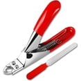 thumbnail image 1 of Dog Cat Nail Clippers, Professional Pet Claw Trimmer, Free Nail File, Stainless Steel Razor Sharp Blade Dog Toes Cutter Grooming Tools for Small Medium Large Animal Pets Red, 1 of 8