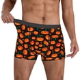 thumbnail image 2 of Cauagu Pumpkin Fallen Leaves Print Boxer Briefs for Men,Comfortable Breathable Men's Underwear Moisture Wicking Underpants -Medium, 2 of 8