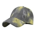 thumbnail image 2 of ZSQDM Women Casual Tie Dye Printed Colorful Baseball Cap Peaked Cap Visors beanie Hat Cleaner Visors Gas Cap Replacement, 2 of 3