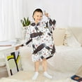 thumbnail image 6 of joogoo Wearable Blanket Hoodie for Eagles Stars Flannel Sherpa Pocket 3-14 YR S, 6 of 7