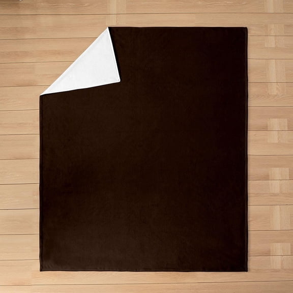 Dark Brown Fleece Blanket for Bed Couch Sofa Soft Warm Throw Blanket