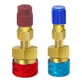 thumbnail image 1 of Adaptador de acoplamiento rápido de lado alto/bajo de latón para manguera de carga de refrigerante A/C Tmvgtek Accesorios para autos y motos, 1 of 9