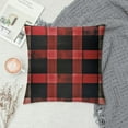 thumbnail image 2 of Chilfamy Red and Black White Buffalo Check Plaid Throw Pillow Covers Farmhouse Decorative Throw Pillow Case Indoor Outdoor Cushion Cover Pillowcase for Sofa,Multi-Size, 2 of 5
