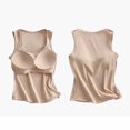 thumbnail image 7 of Fewfanhot Women's Summer Solid Lounge Camisole - Padded Backless Sleeveless Design, Soft Breathable Loungewear Pjm, 7 of 7