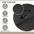 thumbnail image 6 of LAUSAINT HOME Patio Umbrella Base, Heavy Duty Offset Umbrella Base with Wheels, 34.6" x 34.6" x 7.5", 6 of 8