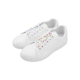 thumbnail image 4 of INSPIRE CHIC Heart Printed Colored Shoelaces Flat Shoe Laces Strings for Sneakers Athletic Sport Boots 1 Pair White-Colorful Heart 100cm/39.4", 4 of 4
