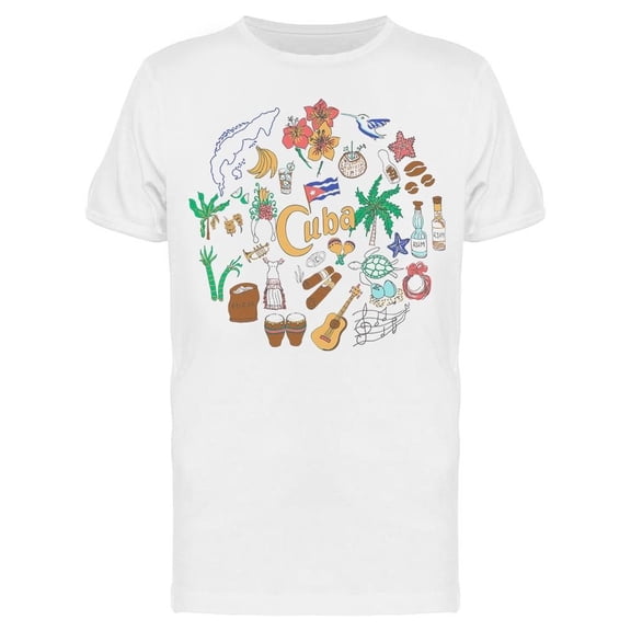 Cuba Icons Tee Men's -Image by Shutterstock