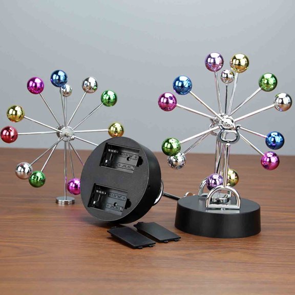 Perpetual Motion Desk Toy, Stable Magnetic Ferris Wheel Model, Colored Celestial Body Physics Science Instrument Home Office Decoration