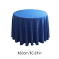 thumbnail image 3 of Eespoir Hotel Wedding Tablecloths, Restaurant Round Table Cloths, Dining Table Covers, For Wedding and Party Decorative, Home Party Decorations, Washable Fabric(Blue), 3 of 6