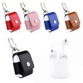 thumbnail image 2 of Wireless Earphone Charging Case Protector Anti-lost lost case PU leather Bag Metal Clip Replacement For AirPods, 2 of 6