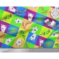 thumbnail image 3 of Soimoi Modal Satin Tissu Femmes Visage & Talons Hauts Tissu Imprimé Mode par la Cour 42 Pouces de Large, 3 of 3