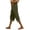 Army Green&21M0518, variant on Women Capri Pants Drawstring Wide Leg Linen Pants for Women Palazzo Flowy Summer Outdoor Going Out Lounge Trouser Pants Women with Pockets Khaki M