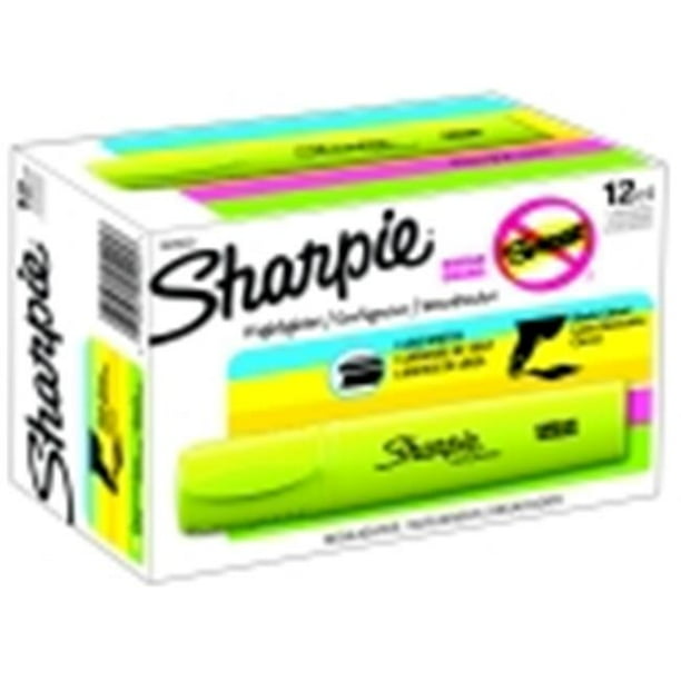 Sharpie Blade Style Tip Smear Guard NonToxic Highlighter Yellow