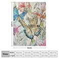 thumbnail image 4 of Shiartex Butterfly Blanket Super Soft Warm Animal Flannel Throw Blankets for Boys Girls Adults Lovers for Couch Sofa Bed Office Gifts 40x50in, 4 of 6