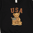 thumbnail image 3 of Inktastic Patriotic USA Teddy Bear with American Flag Toddler Sweatshirt, 3 of 4