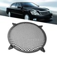 thumbnail image 3 of Car o Speaker Cover - Cubierta de malla de plástico Modificación de altavoz de subwoofer Protector de protección Cubierta circular decorativa (Negro)(12in) Unbranded QC17389-04, 3 of 7
