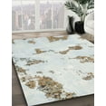 thumbnail image 3 of Ahgly Company Machine Washable Indoor Square Abstract Sage Green Area Rugs, 6' Square, 3 of 7