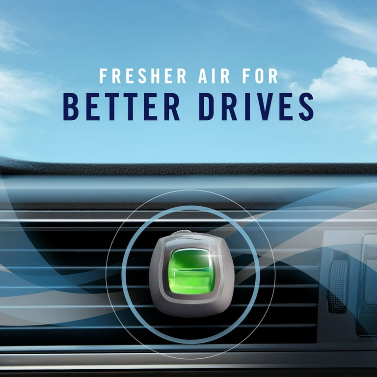 Febreze Car Vent Clip Auto, Home Office AC Air Freshener & Odor Eliminator,  With Gain Original - 4 Pieces by GOSO Direct
