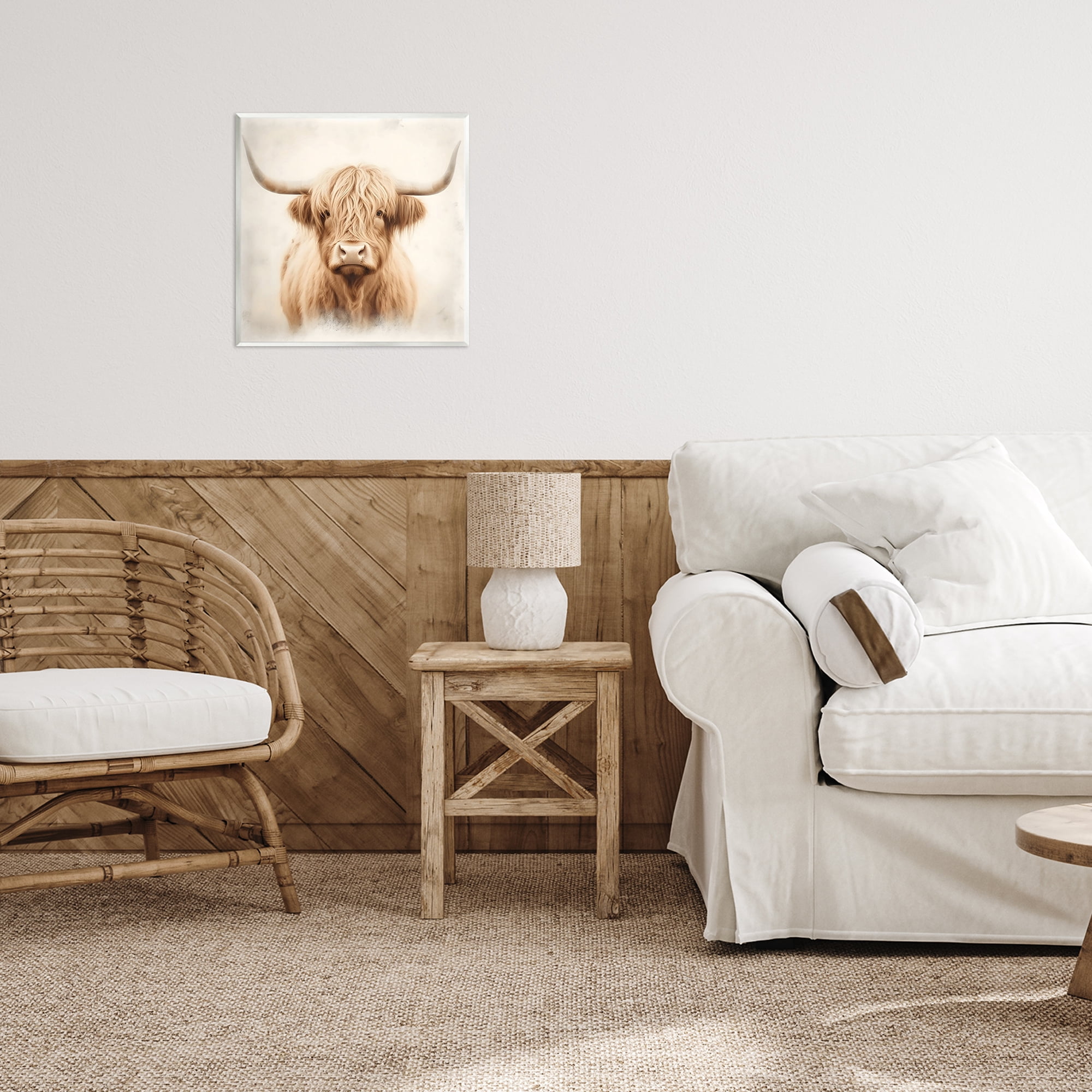 Stupell Industries Dreamy Fluffy Highland Portrait Wall Plaque Art, design by Creative Studio