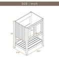 thumbnail image 6 of GZXS 24 Inch Bathroom Vanity Base, White Bathroom Cabinet, Small Bath Vanity Base with 2 Closing Doors,1 Shelf, 6 of 9