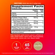 MegaRed Advanced Total Body + Refresh Omega-3 Blend Softgels,(65 count)