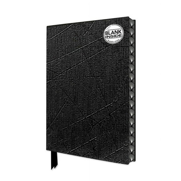 Blank Artisan Notebooks Ebony Blank Artisan Notebook (Flame Tree Journals), (Hardcover)