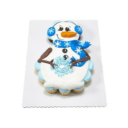 Snowman Cupcake Cake.