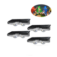 thumbnail image 2 of Luz Solar Para Jardin Pared Exterior Con Rgb Lámpara Led 4pz Lab.G Negro, 2 of 5
