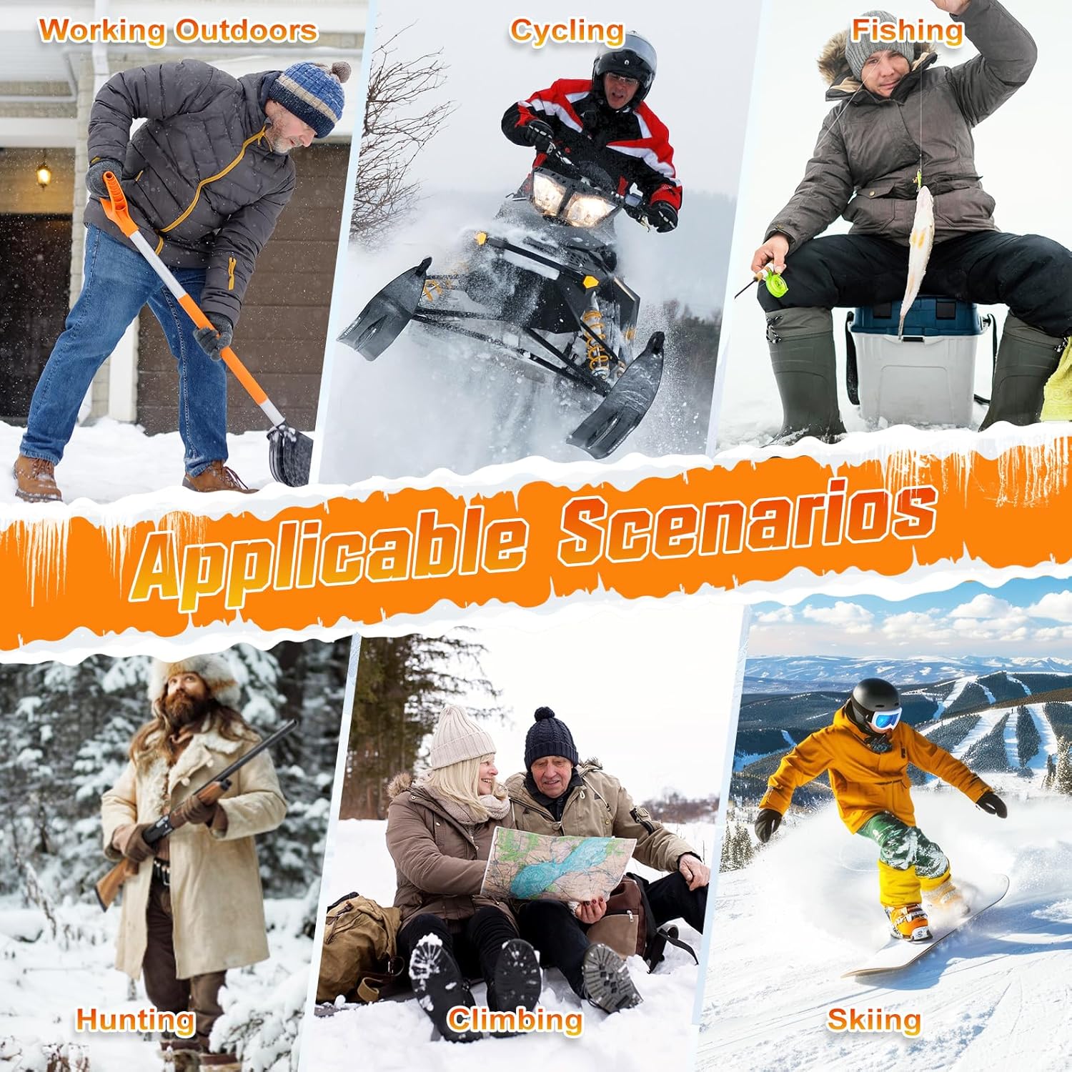 Heated Socks for Men Women with APP Control, 8000mAh Battery Rechargeable Electric Washable Winter Warm Feet and Outdoor for Hunting Skiing Cycling Camping