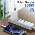 thumbnail image 3 of Adaptador USB C de ángulo recto Duttek 40 Gbps 100 W PD tipo C, 3 of 7