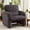 Gray, variant on HomeMiYN Corduroy Fabric Accent Chair, Modern Upholstered Armchair with Lumbar Pillow, Wide Comfy Leisure Living Room Chairs for Bedroom, Office, Reading, Beige